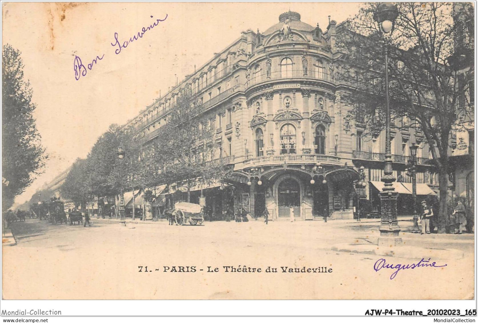 AJWP4-0412 - THEATRE - PARIS - LE THEATRE DU VAUDEVILLE  - Théâtre