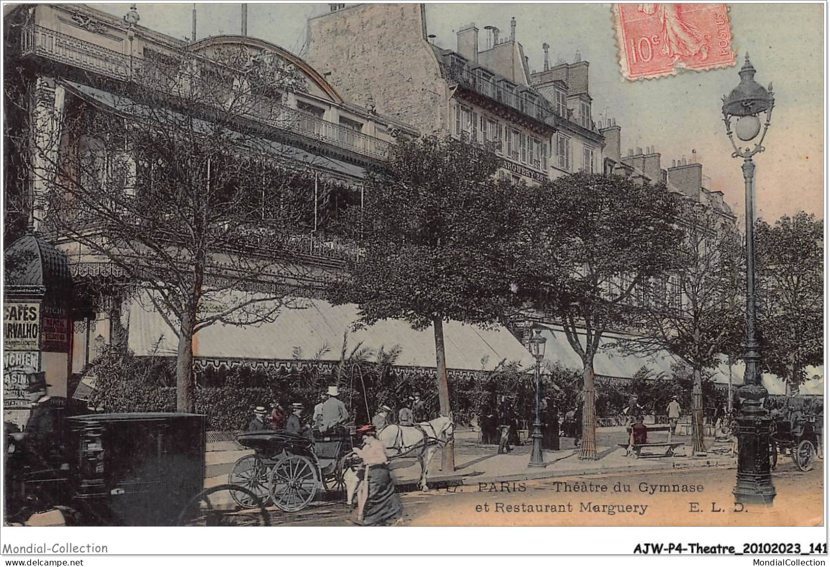 AJWP4-0400 - THEATRE - PARIS - THEATRE DU GYMNASE ET RESTAURANT MARGUERY  - Théâtre