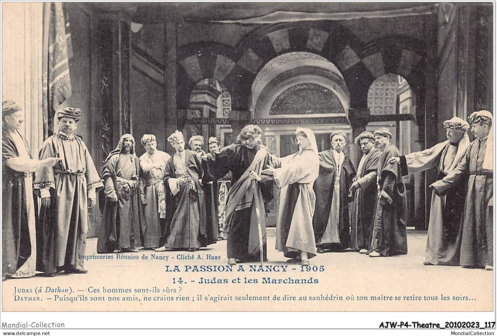 AJWP4-0388 - THEATRE - LA PASSION A NANCY - JUDAS ET LES MARCHANDS  - Théâtre