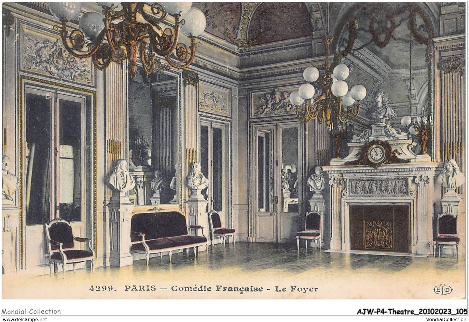 AJWP4-0382 - THEATRE - PARIS - COMEDIE FRANCAISE - LE FOYER  - Theater