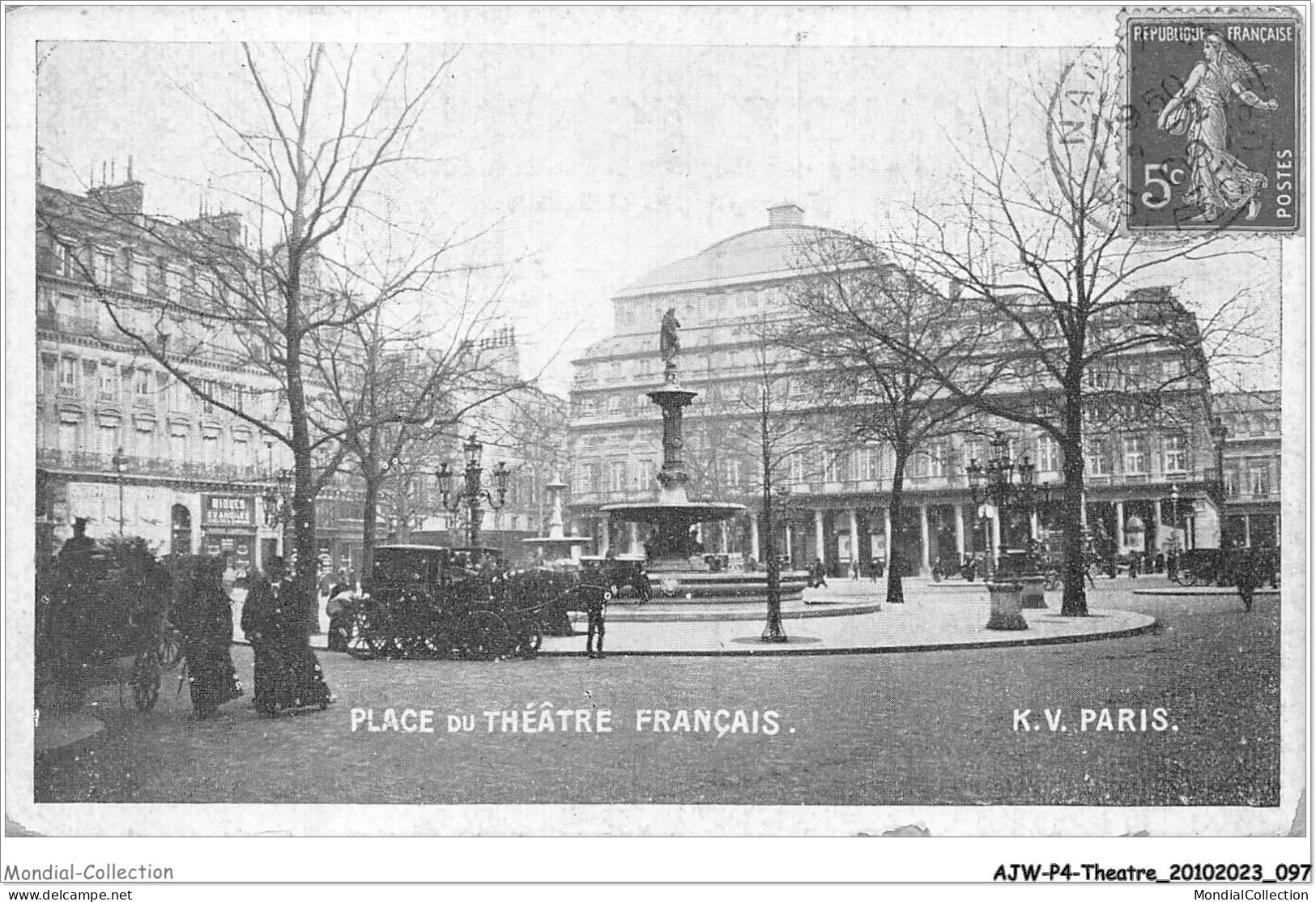 AJWP4-0378 - THEATRE - PARIS - PLACE DU THEATRE FRANCAIS  - Théâtre