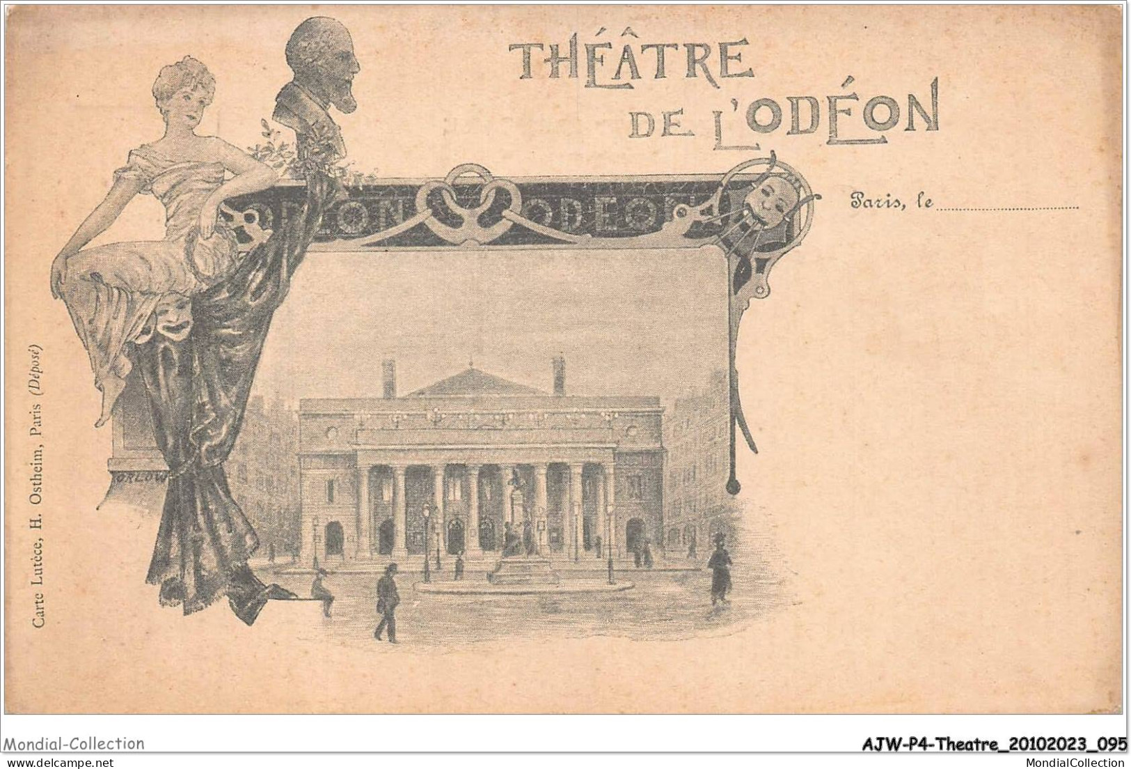 AJWP4-0377 - THEATRE - PARIS - THEATRE DE L'ODEON  - Theater