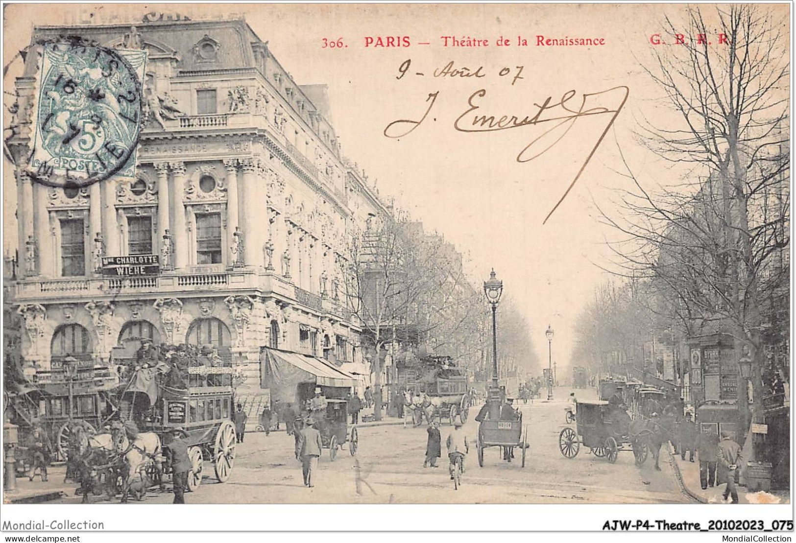 AJWP4-0367 - THEATRE - PARIS - THEATRE DE LA RENAISSANCE  - Theater