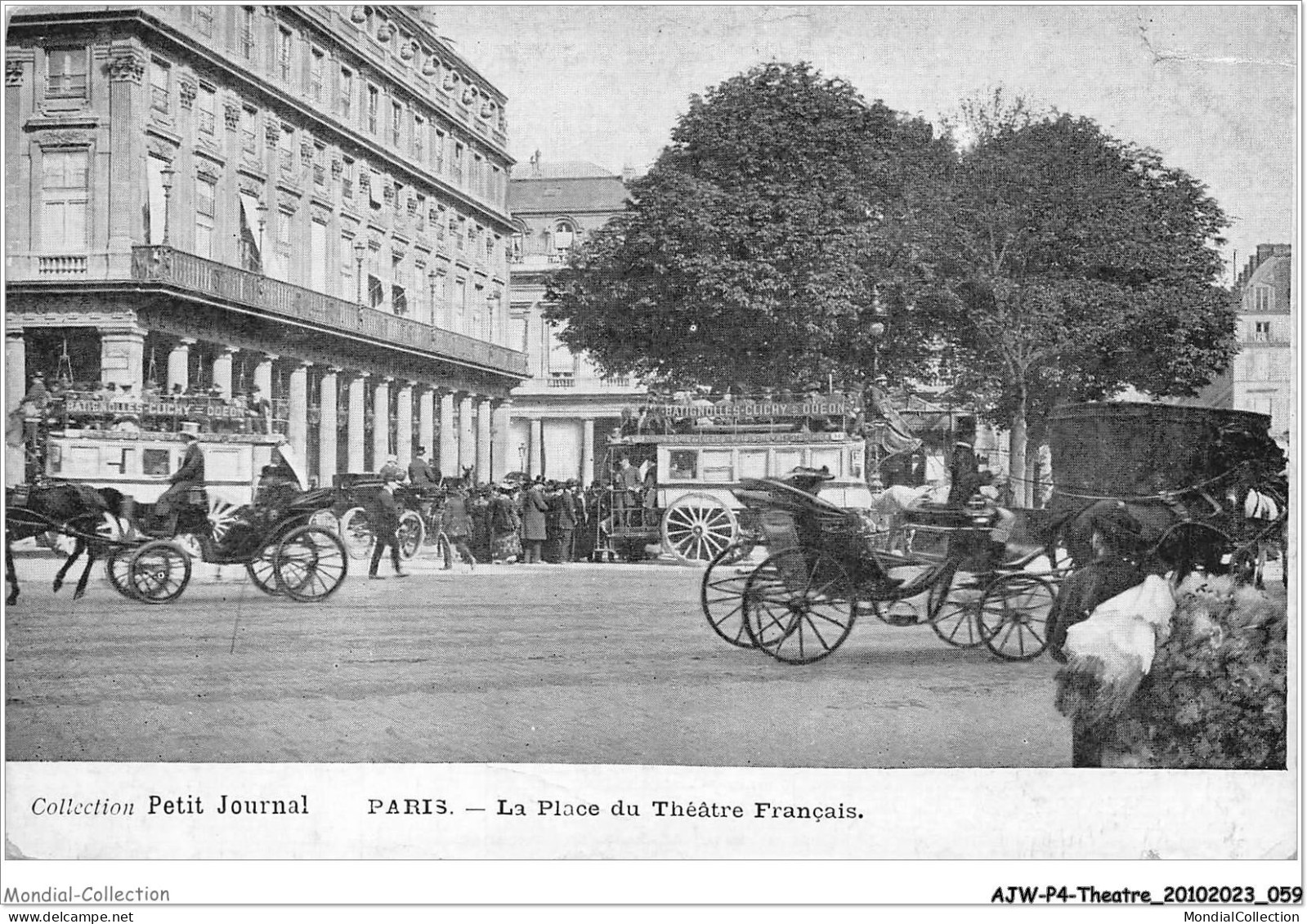 AJWP4-0359 - THEATRE - PARIS - LA PLACE DU THEATRE FRANCAIS - Théâtre