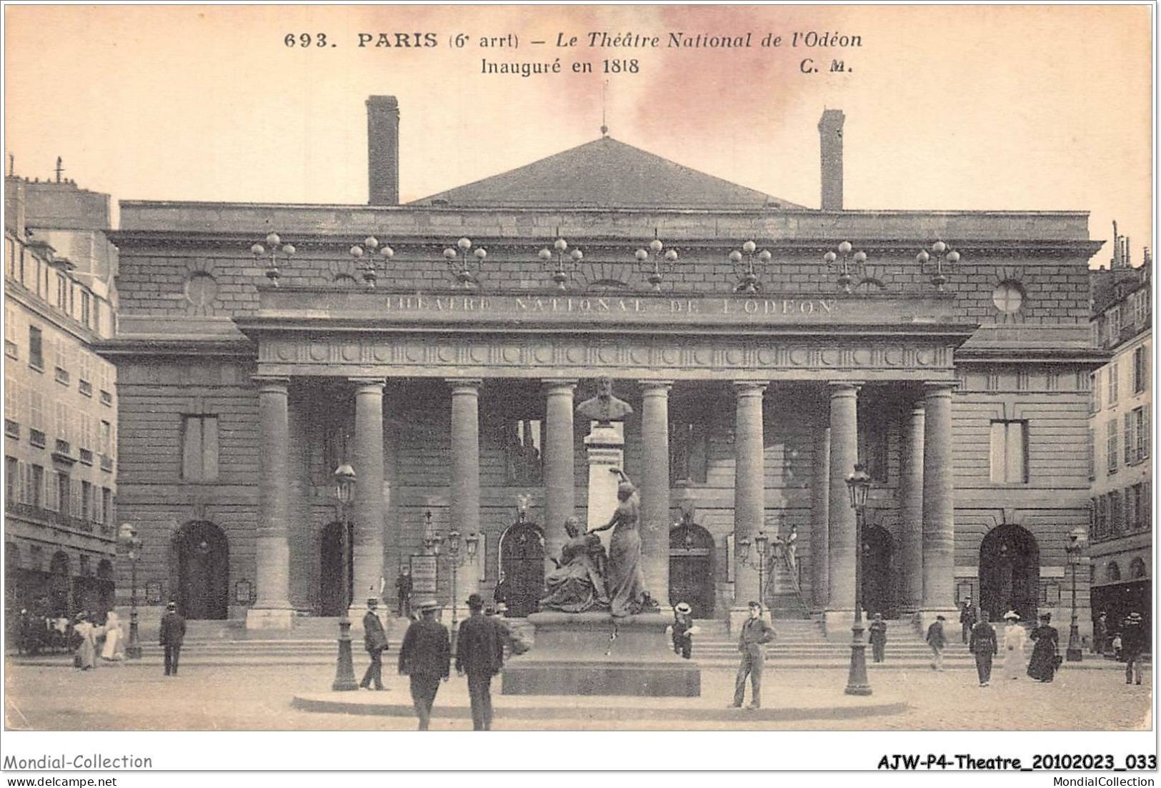AJWP4-0346 - THEATRE - PARIS - LE THEATRE NATIONAL DE L'ODEON  - Théâtre