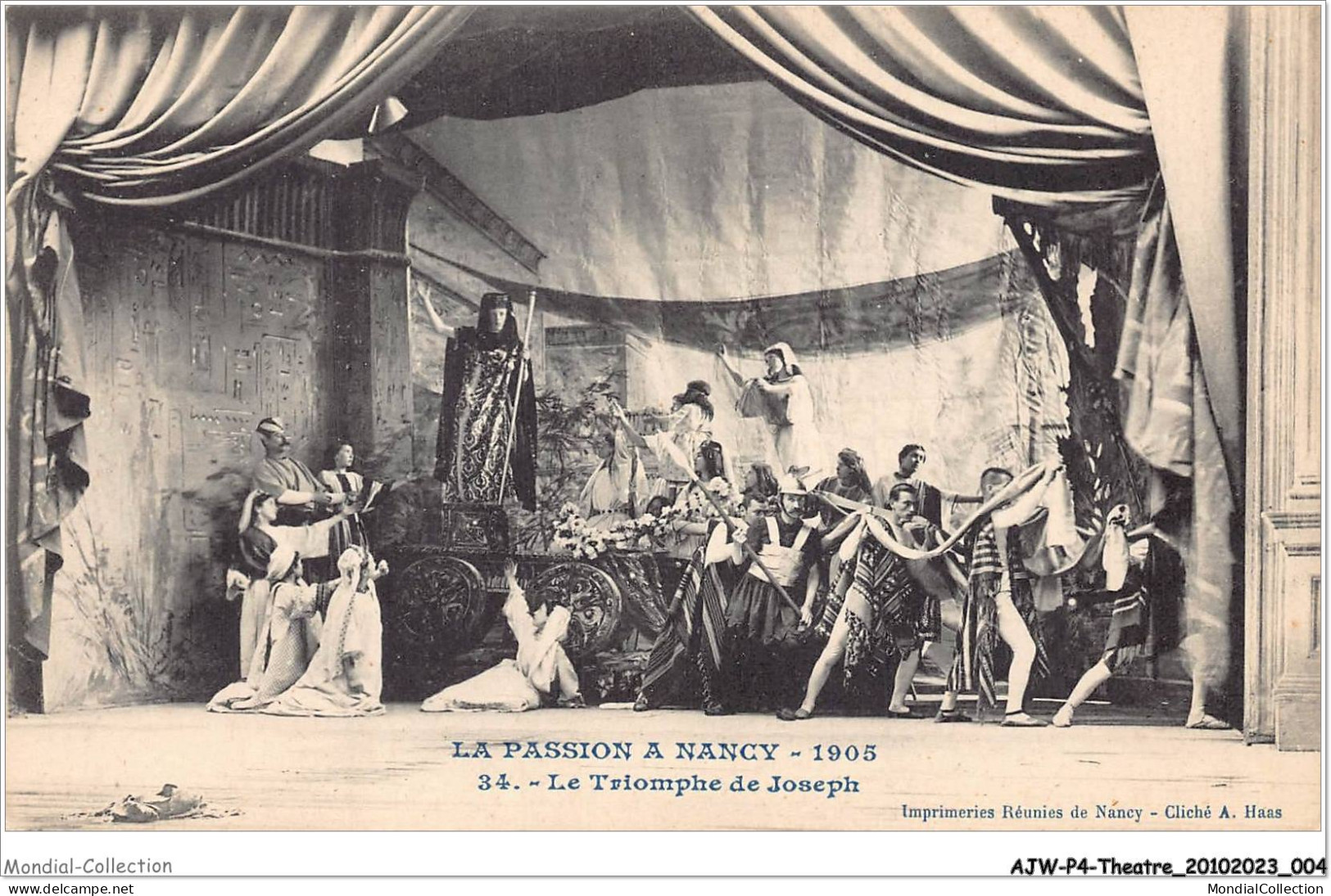 AJWP4-0332 - THEATRE - LA PASSION A NANCY - 1905 - LE TRIOMPHE DE JOSEPH  - Theater