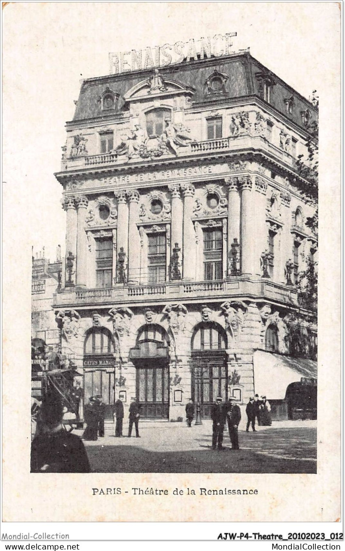 AJWP4-0336 - THEATRE - PARIS - THEATRE DE LA RENAISSSANCE  - Théâtre