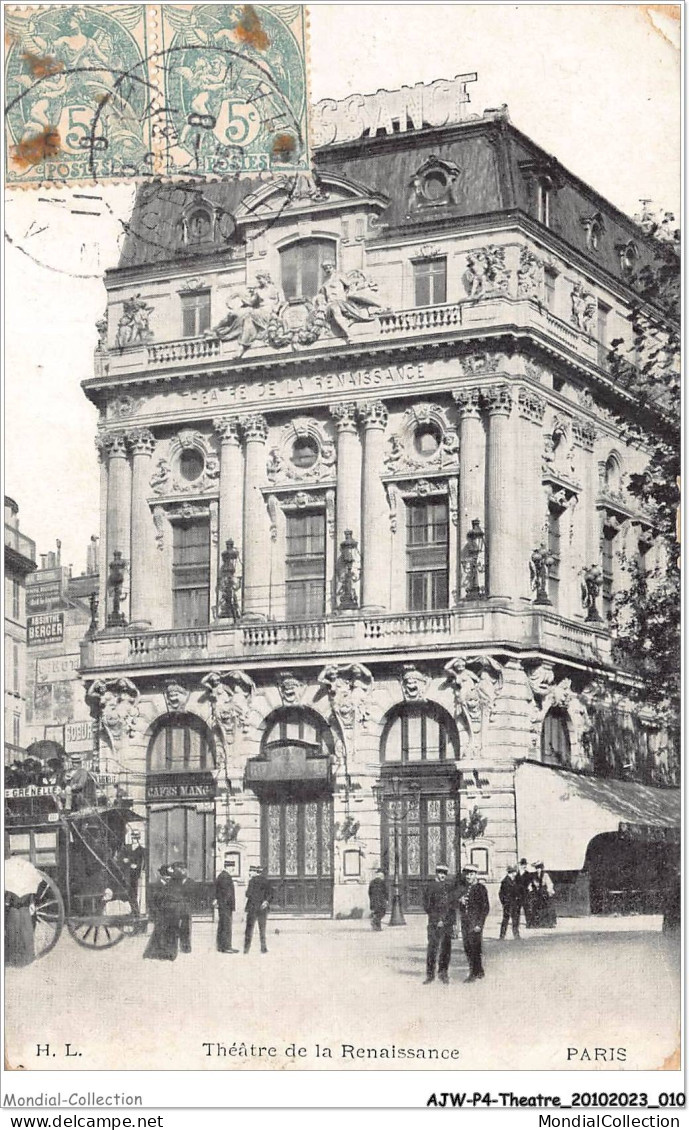 AJWP4-0335 - THEATRE - PARIS - THEATRE DE LA RENAISSSANCE  - Theatre