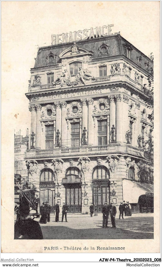 AJWP4-0334 - THEATRE - PARIS - THEATRE DE LA RENAISSSANCE  - Théâtre