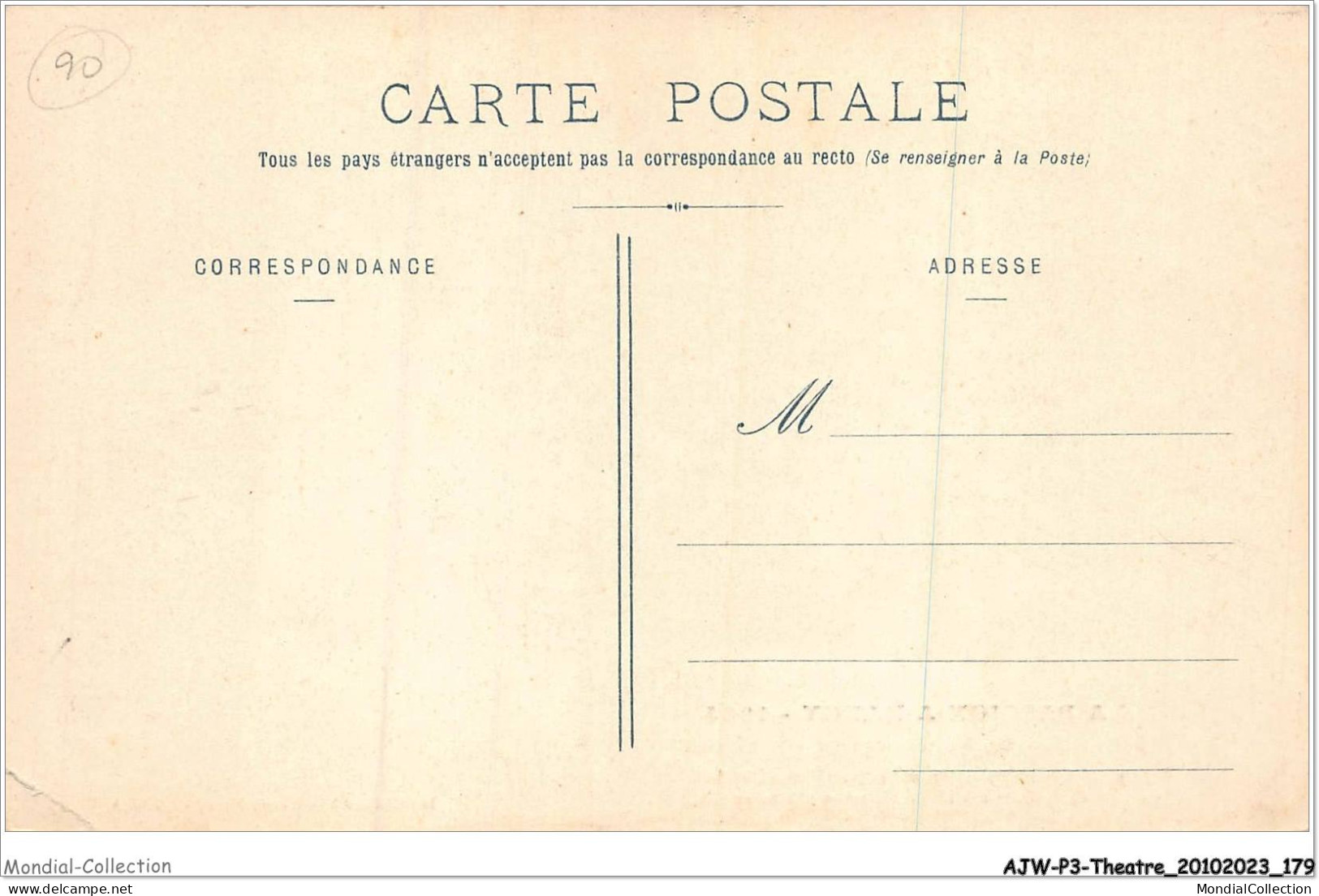 AJWP3-0318 - THEATRE - LA PASSION A NANCY 1905 - APRES LA DESCENTE DE CROIX  - Teatro