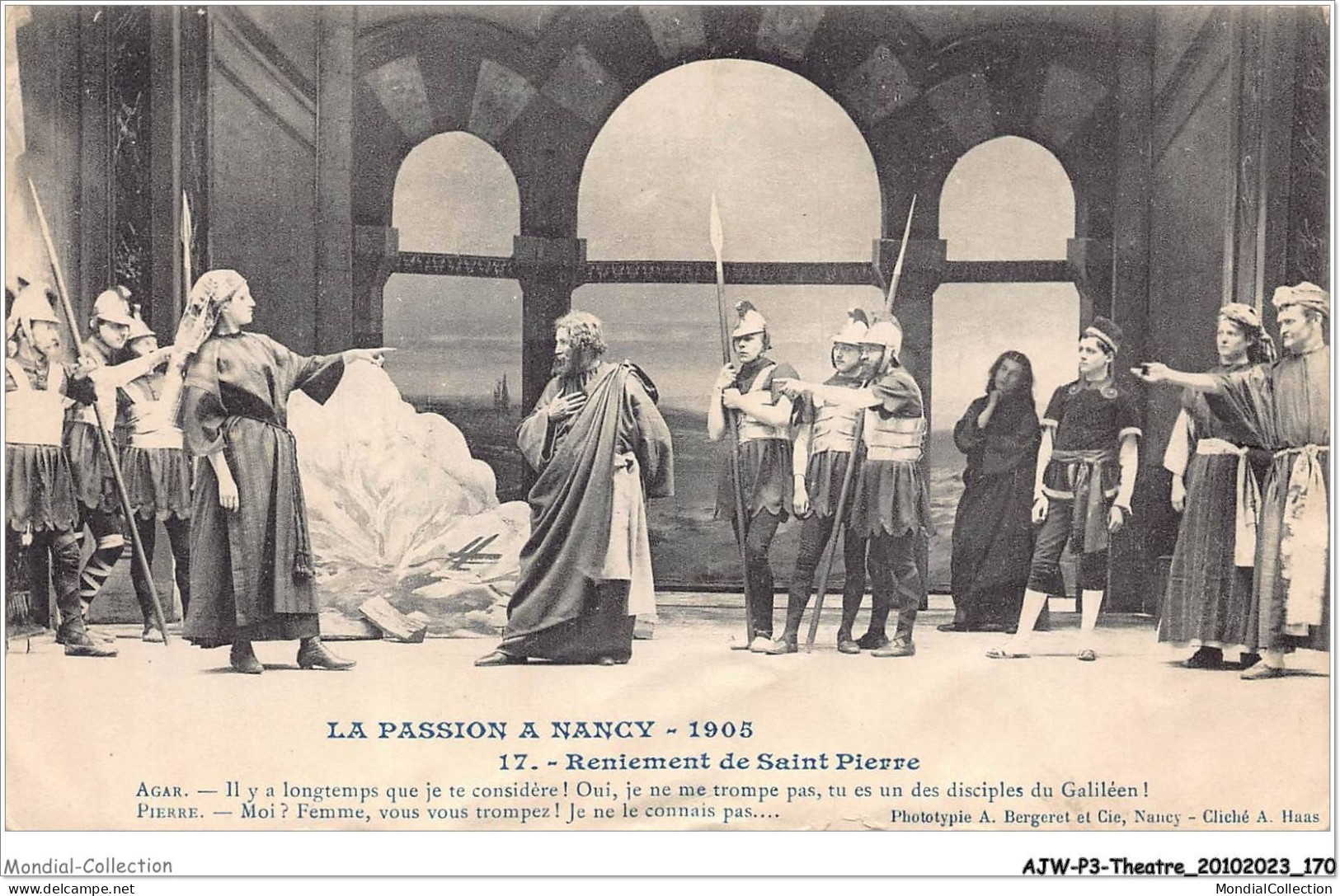 AJWP3-0314 - THEATRE - LA PASSION A NANCY - 1905 - RENIEMENT DE SAINT PIERRE  - Theatre