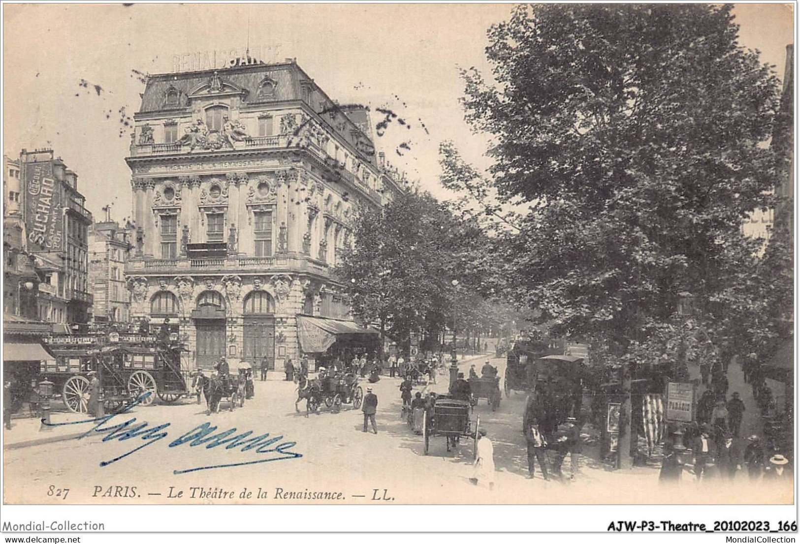 AJWP3-0312 - THEATRE - PARIS - LE THEATRE DE LA RENAISSANCE  - Théâtre