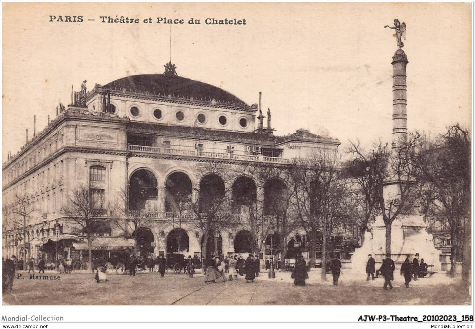 AJWP3-0308 - THEATRE - PARIS - THEATRE ET PLACE DU CHATELET  - Théâtre