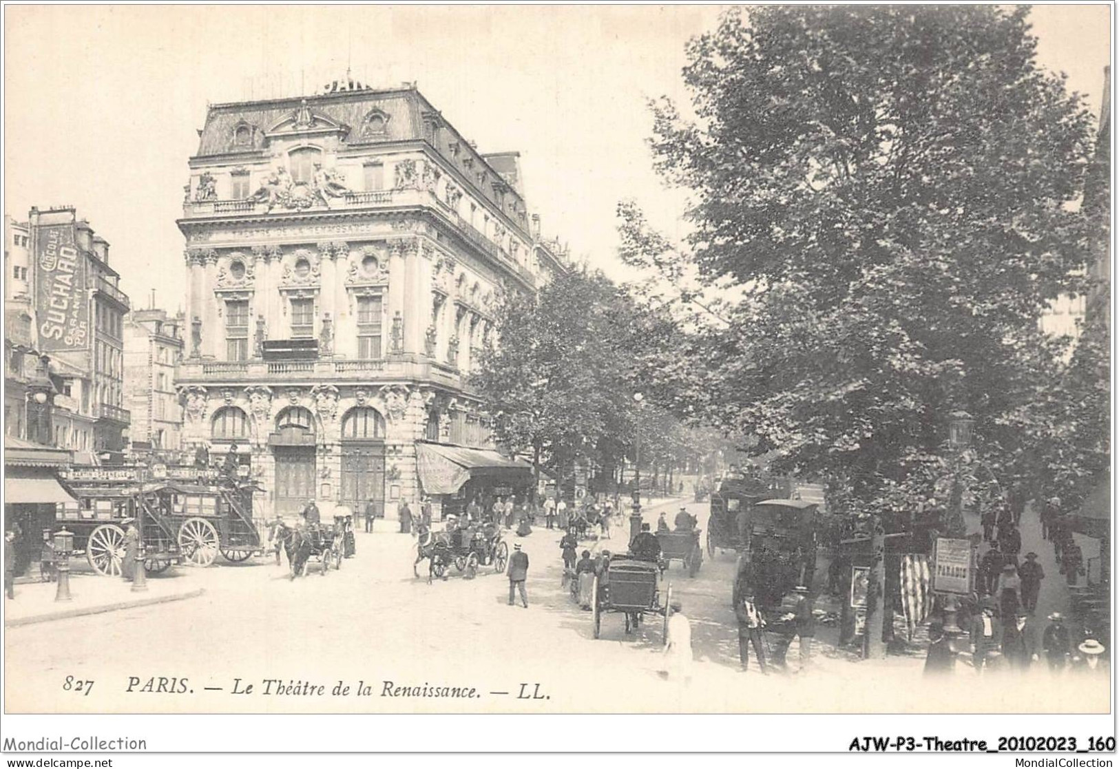 AJWP3-0309 - THEATRE - PARIS - LE THEATRE DE LA RENAISSANCE  - Teatro