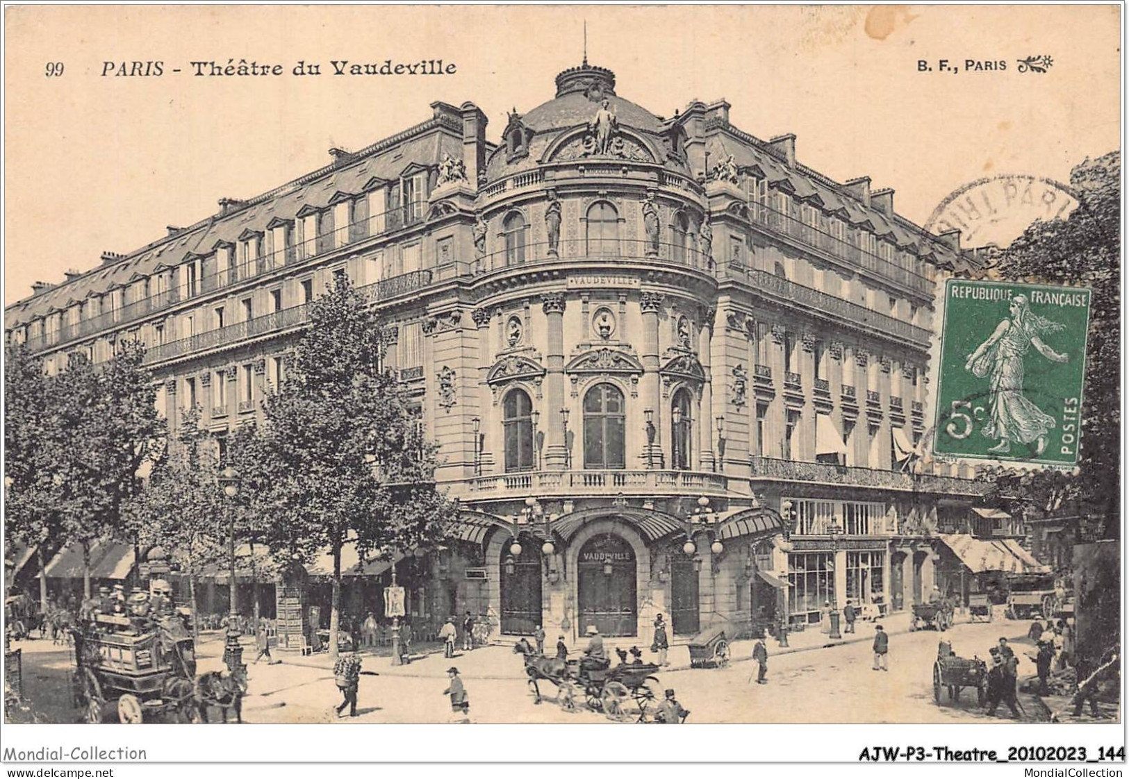 AJWP3-0301 - THEATRE - PARIS - THEATRE DU VAUDEVILLE  - Théâtre