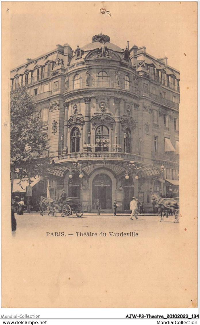 AJWP3-0296 - THEATRE - PARIS - THEATRE DU VAUDEVILLE  - Théâtre