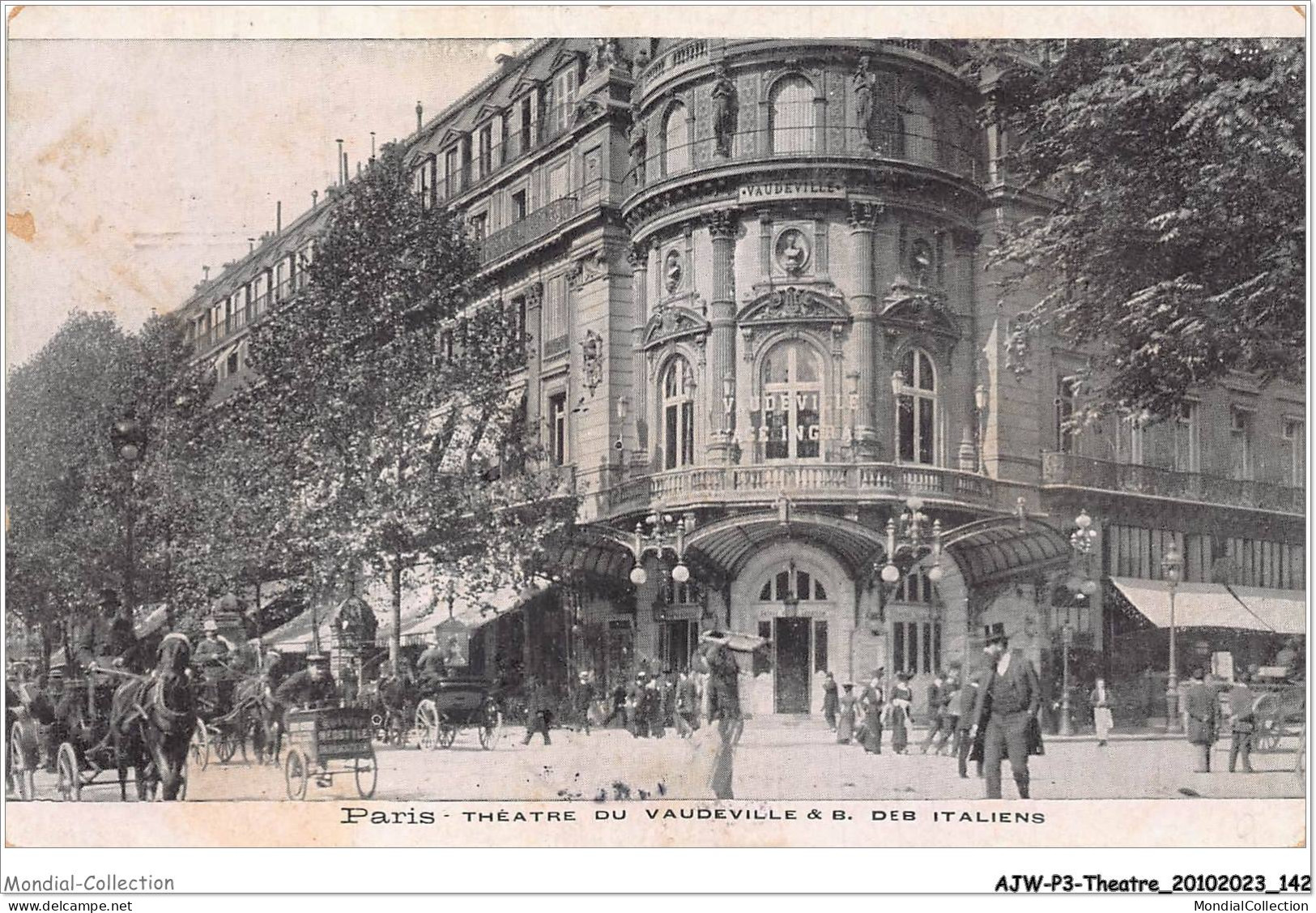 AJWP3-0300 - THEATRE - PARIS - THEATRE DU VAUDEVILLE - B-DES ITALIENS  - Théâtre