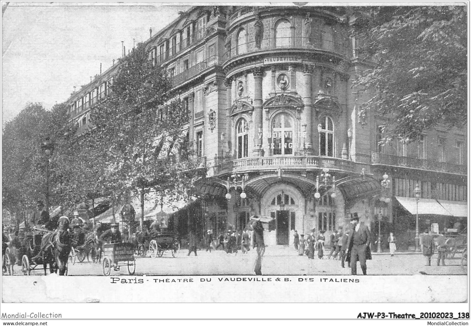 AJWP3-0298 - THEATRE - PARIS - THEATRE DU VAUDEVILLE - B-DES ITALIENS  - Theater