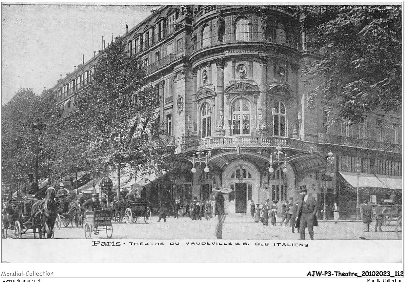 AJWP3-0285 - THEATRE - PARIS - THEATRE DU VAUDEVILLE - B-DES ITALIENS  - Teatro