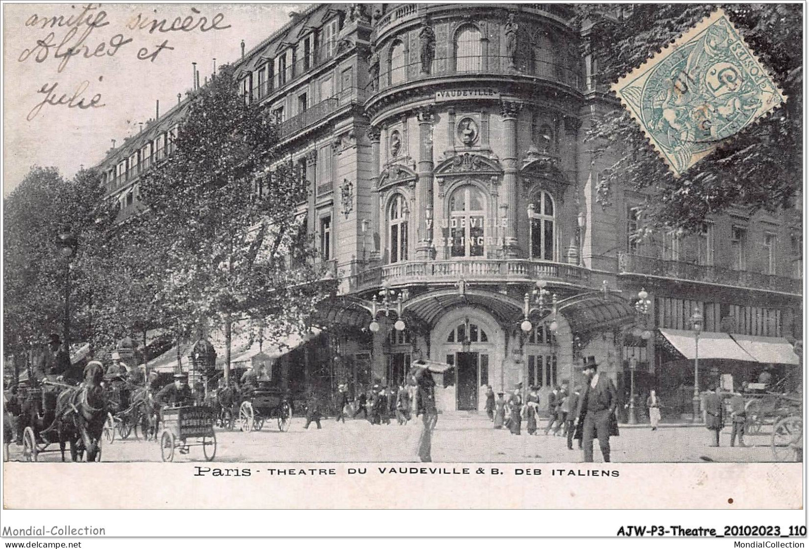 AJWP3-0284 - THEATRE - PARIS - THEATRE DU VAUDEVILLE - B-DES ITALIENS  - Theatre