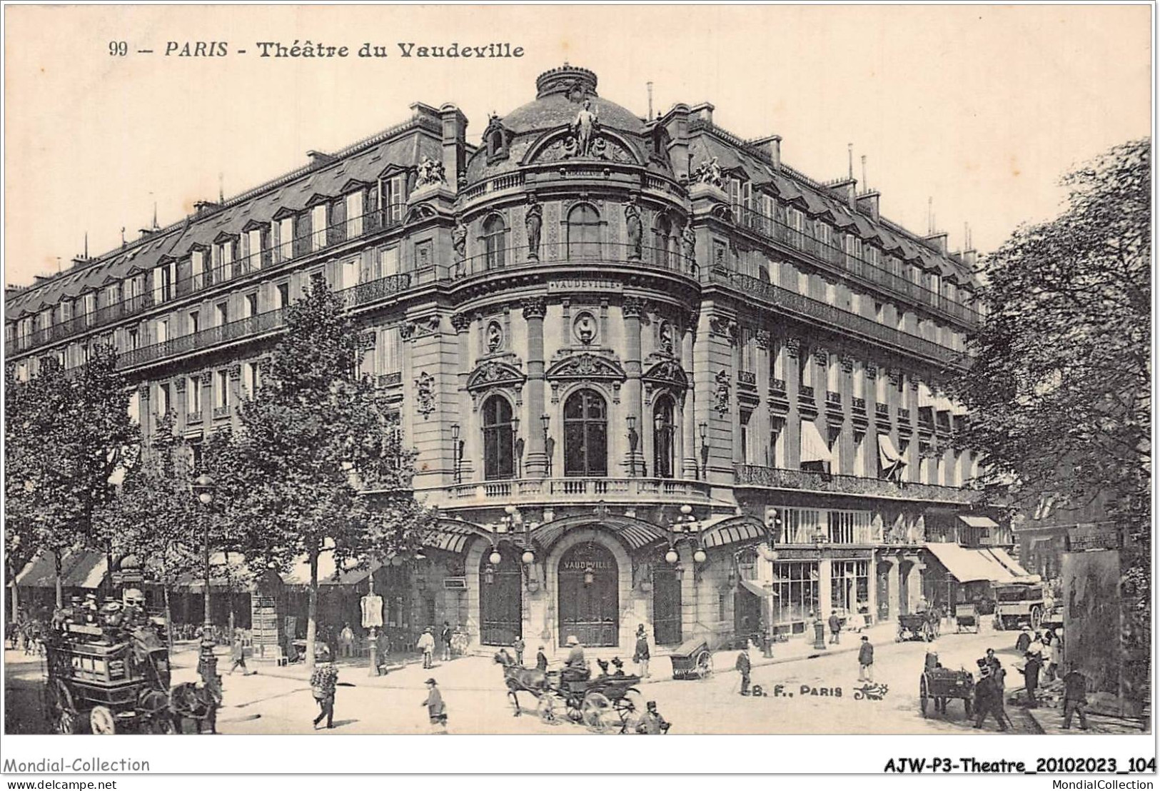 AJWP3-0281 - THEATRE - PARIS - THEATRE DU VAUDEVILLE  - Théâtre