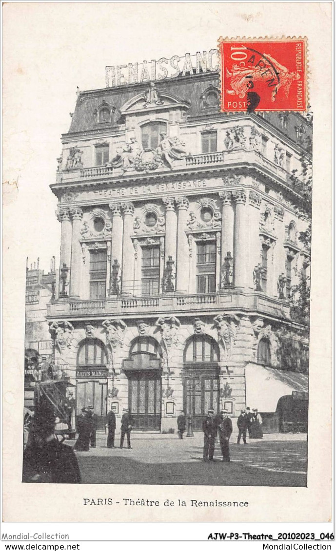 AJWP3-0252 - THEATRE - PARIS - THEATRE DE LA RENAISSANCE  - Théâtre