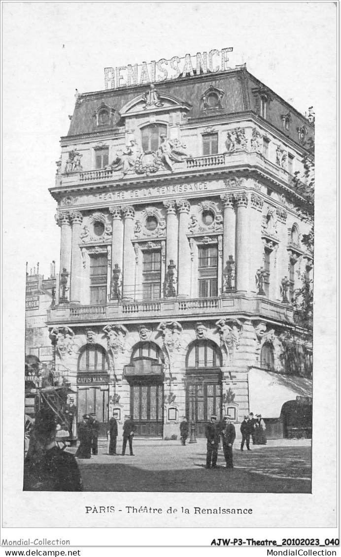 AJWP3-0249 - THEATRE - PARIS - THEATRE DE LA RENAISSANCE  - Theater