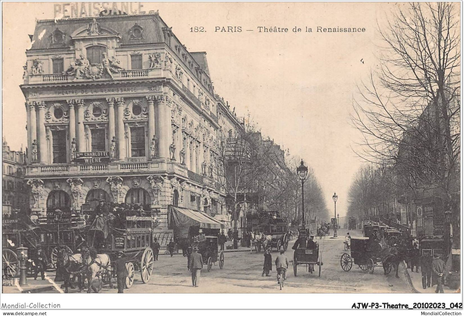 AJWP3-0250 - THEATRE - PARIS - THEATRE DE LA RENAISSANCE  - Theater