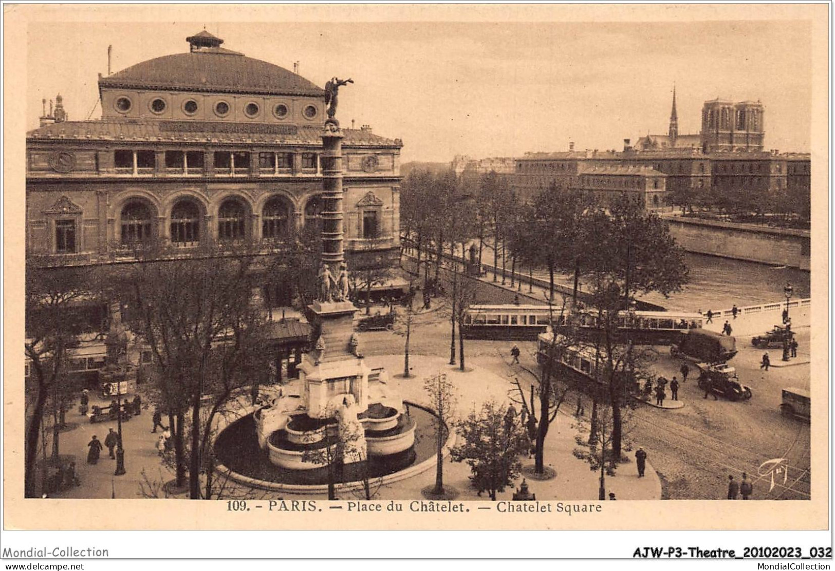 AJWP3-0245 - THEATRE - PARIS - PLACE DE CHATELET  - Theatre