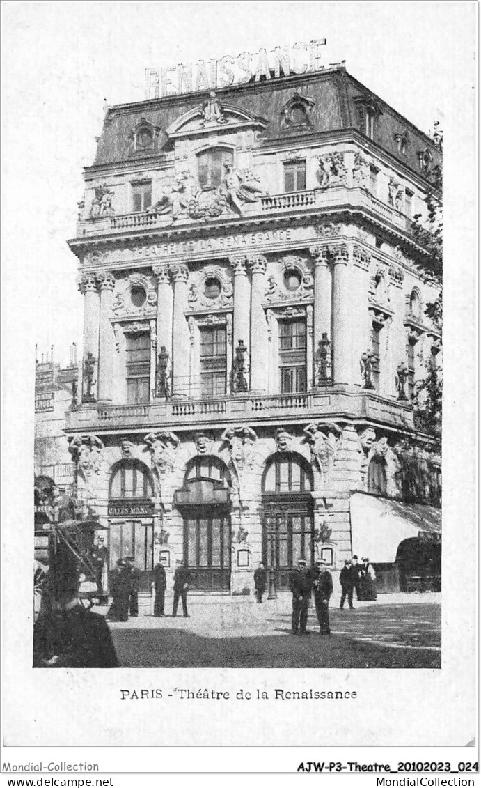 AJWP3-0241 - THEATRE - PARIS - LE THEATRE DE LA RENAISSANCE  - Theatre