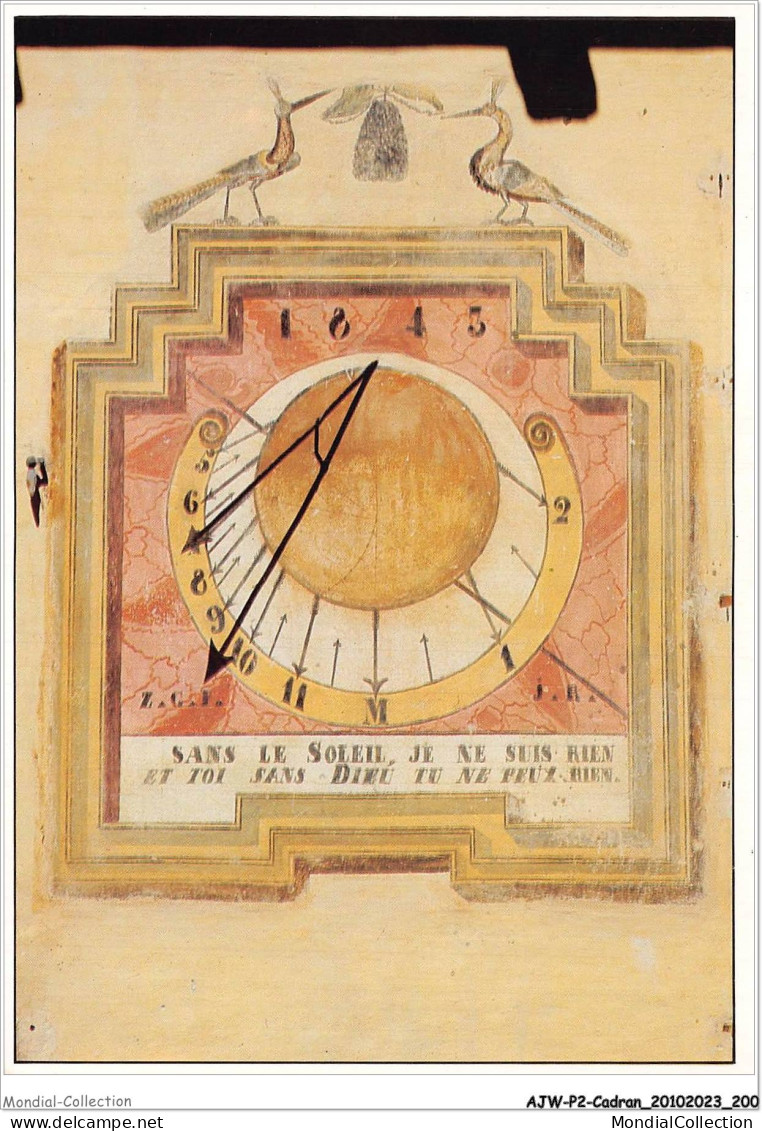 AJWP2-0222 - CADRAN-SOLAIRE - CADRAN SOLAIRE SIGNE ZABULA DANS LE BRIANCONNAIS  - Astronomy