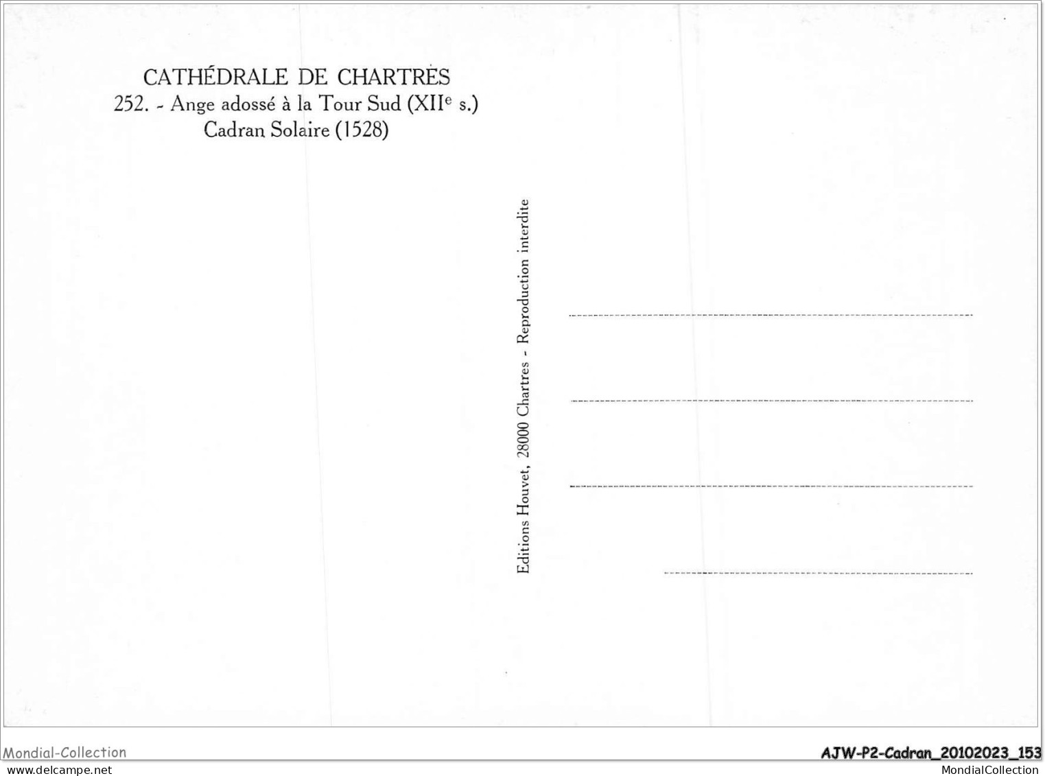 AJWP2-0198 - CADRAN-SOLAIRE - CATHEDRALE DE CHARTRES - ANGE ADOSSE A LA TOUR SUD - CADRAN SOLAIRE  - Astronomia