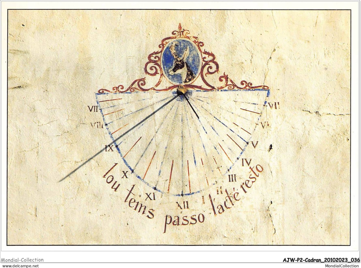 AJWP2-0140 - CADRAN-SOLAIRE - CADRAN SOLAIRE AU CHAMOIS A FONTGILLARDE  - Astronomia