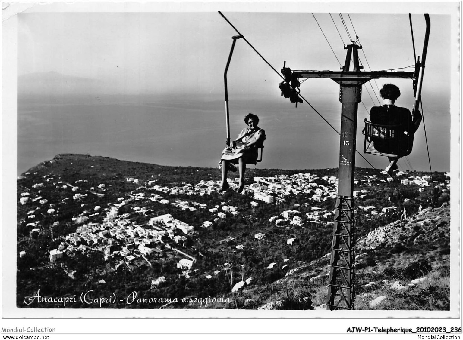 AJWP1-0119 - TELEPHERIQUE - ANACAPRI - PANORAMA E-SEGGIOVIA  - Autres & Non Classés