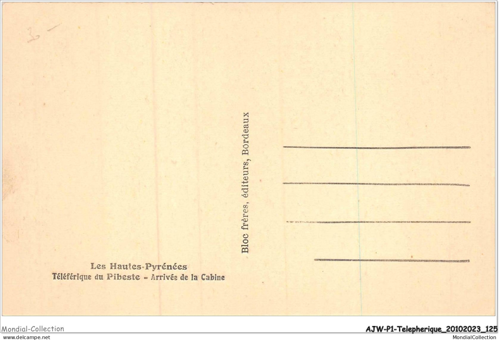 AJWP1-0063 - TELEPHERIQUE - LES HAUTES-PYRENEES - TELEFERIQUE DU PIBESTE - ARRIVE DE LA CABINE  - Other & Unclassified