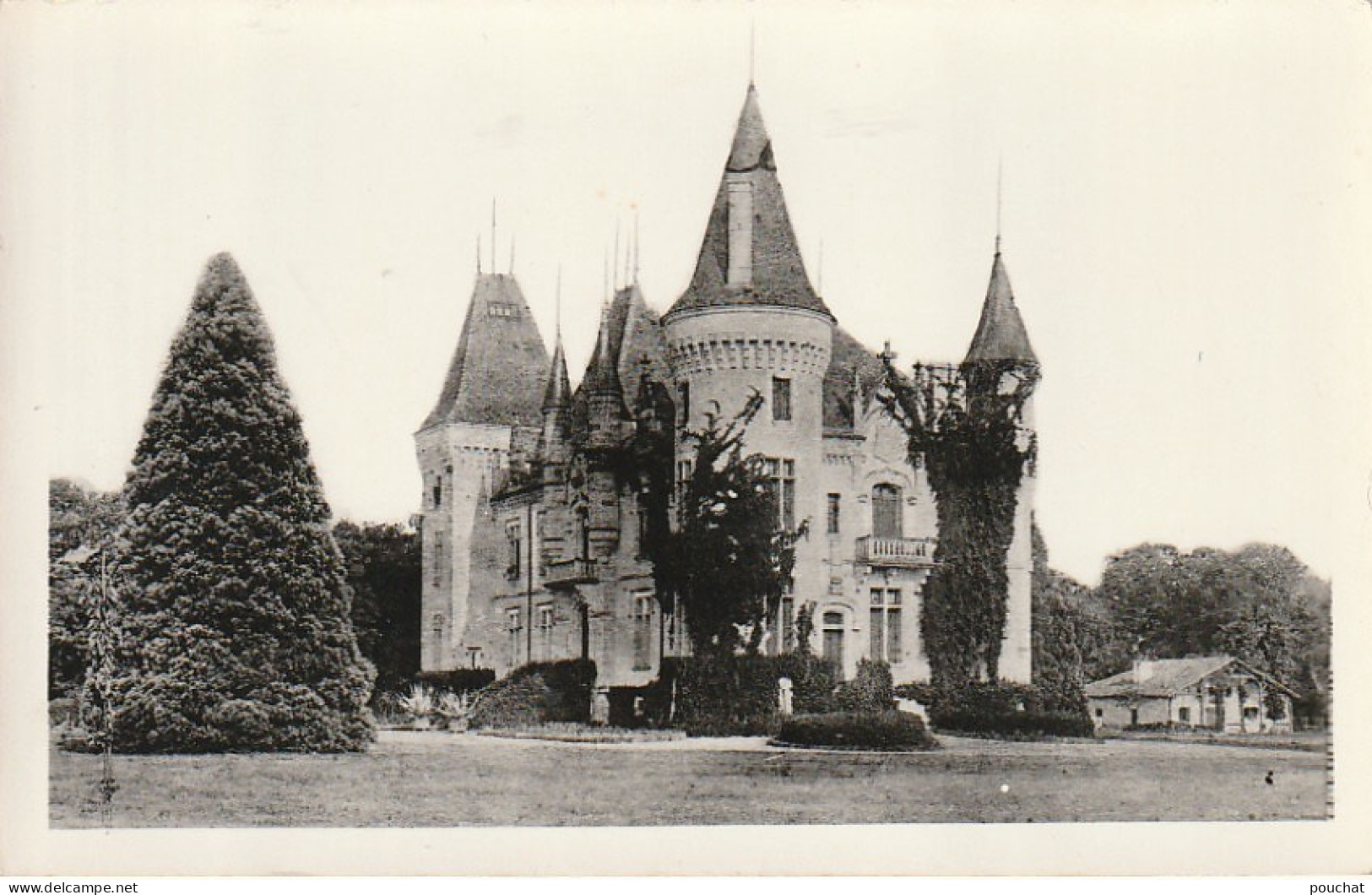 XXX -(40) LUBBON - LE CHATEAU - CARTE PHOTO - 2 SCANS - Otros & Sin Clasificación