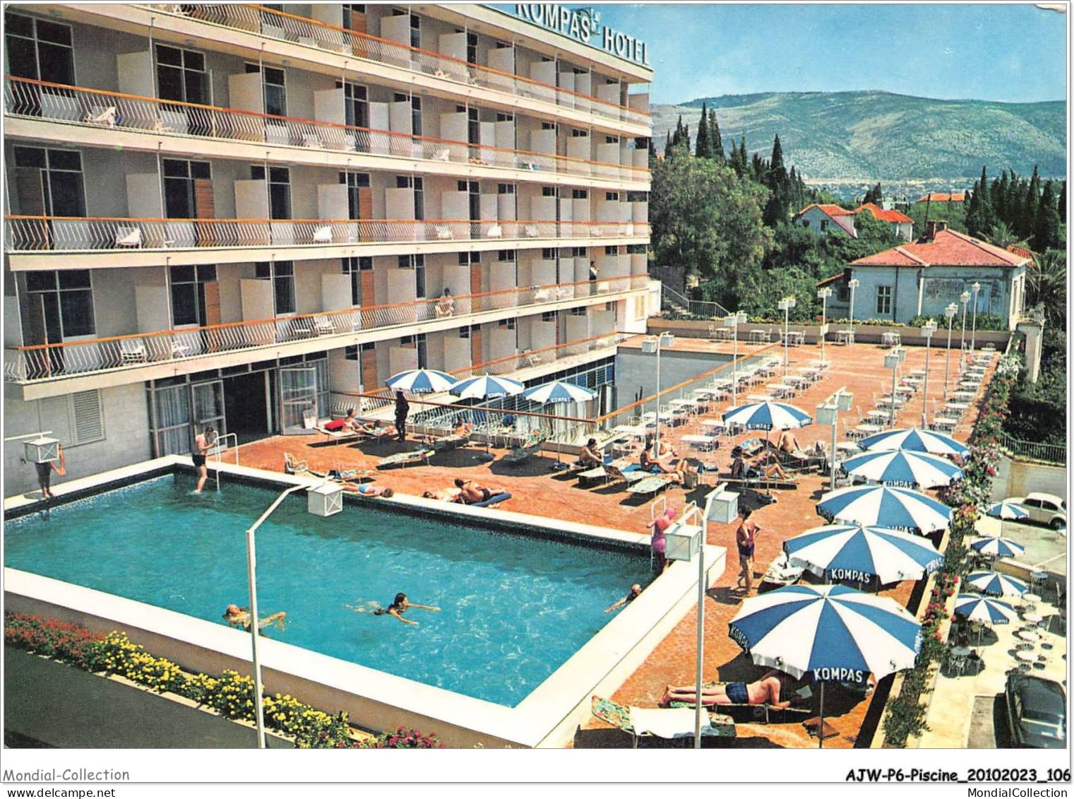 AJWP6-0595 - PISCINE - KOMPAS - HOTEL - DUBROVNIK  - Otros & Sin Clasificación