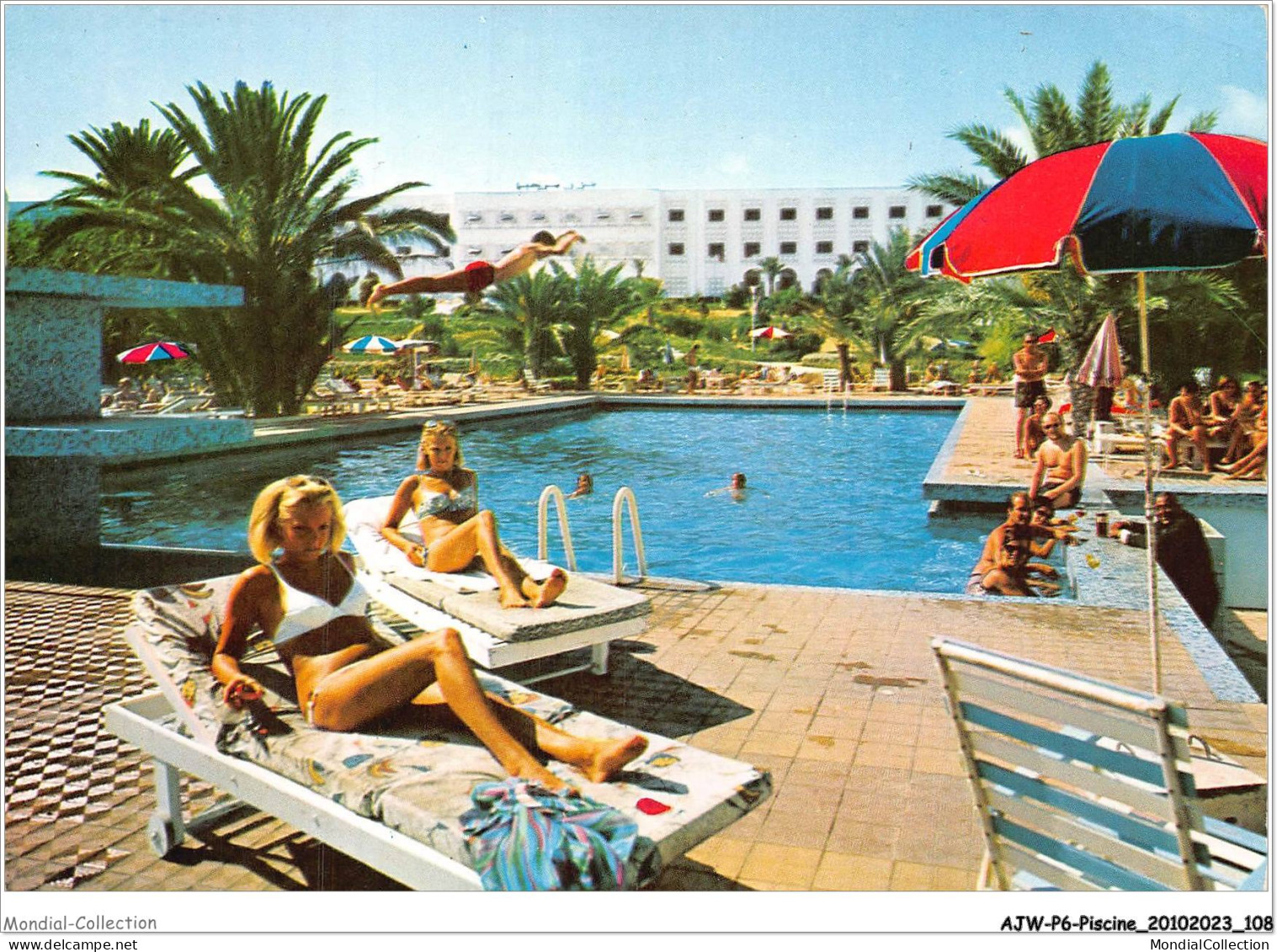 AJWP6-0596 - PISCINE - HOTEL MARHABA - SOUSSE - TUNISIE  - Otros & Sin Clasificación
