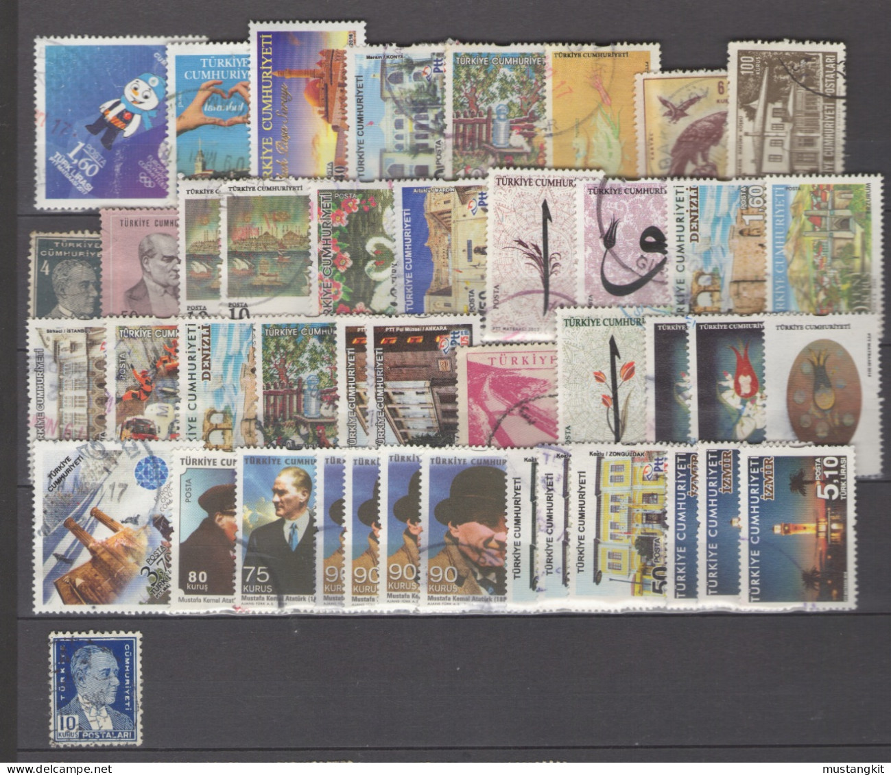 TURQUIE LOT DE 44 TIMBRES OBLITERES - Andere & Zonder Classificatie