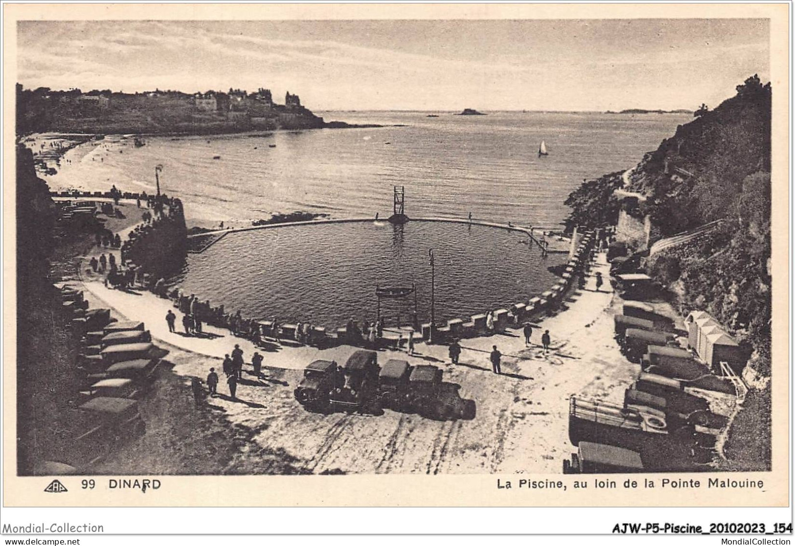 AJWP5-0512 - PISCINE - DINARD - LA PISCINE - AU LOIN DE LA POINTE MALOUINE  - Autres & Non Classés