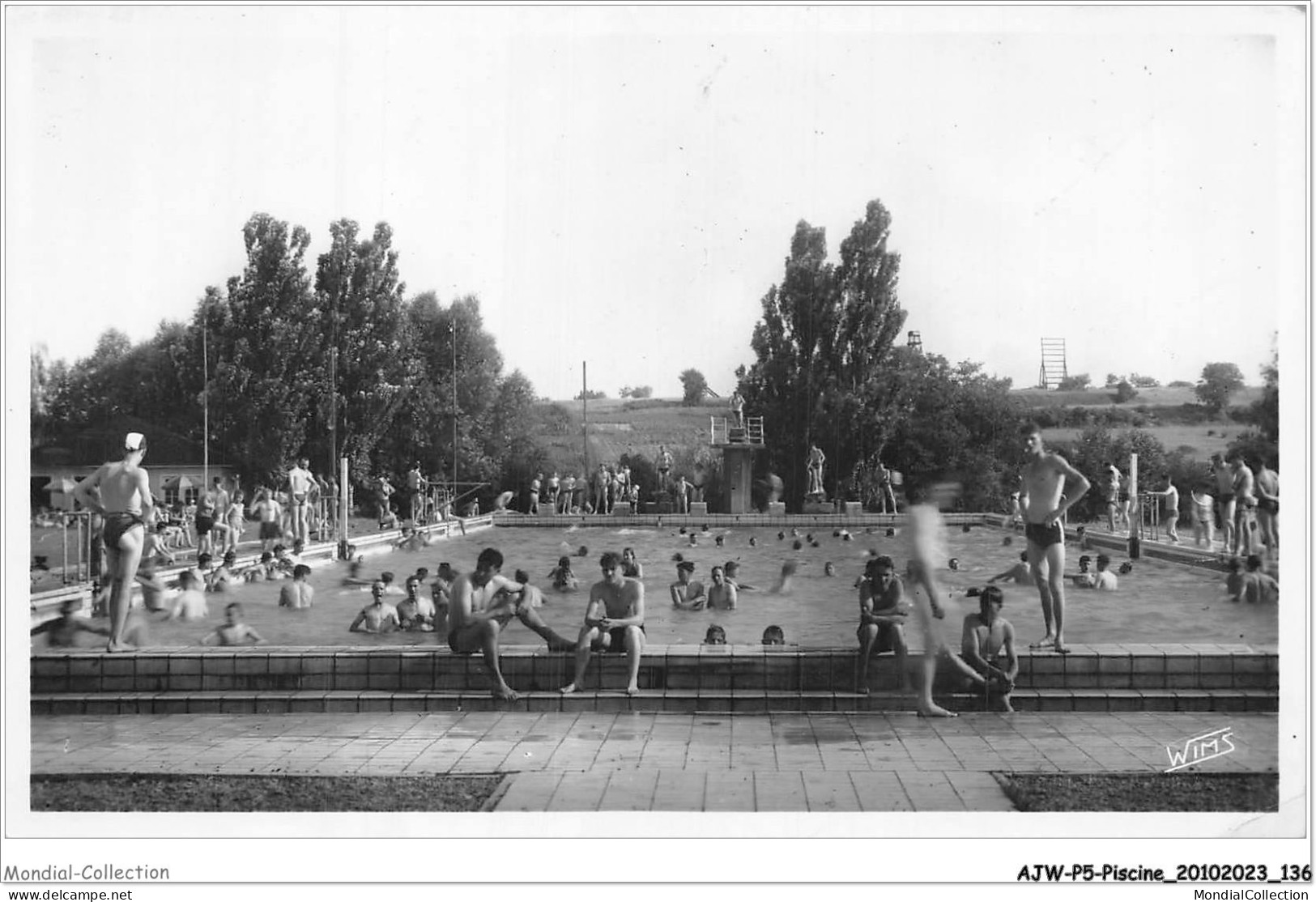 AJWP5-0503 - PISCINE - LANDAU - LA PISCINE MILITAIRE  - Autres & Non Classés