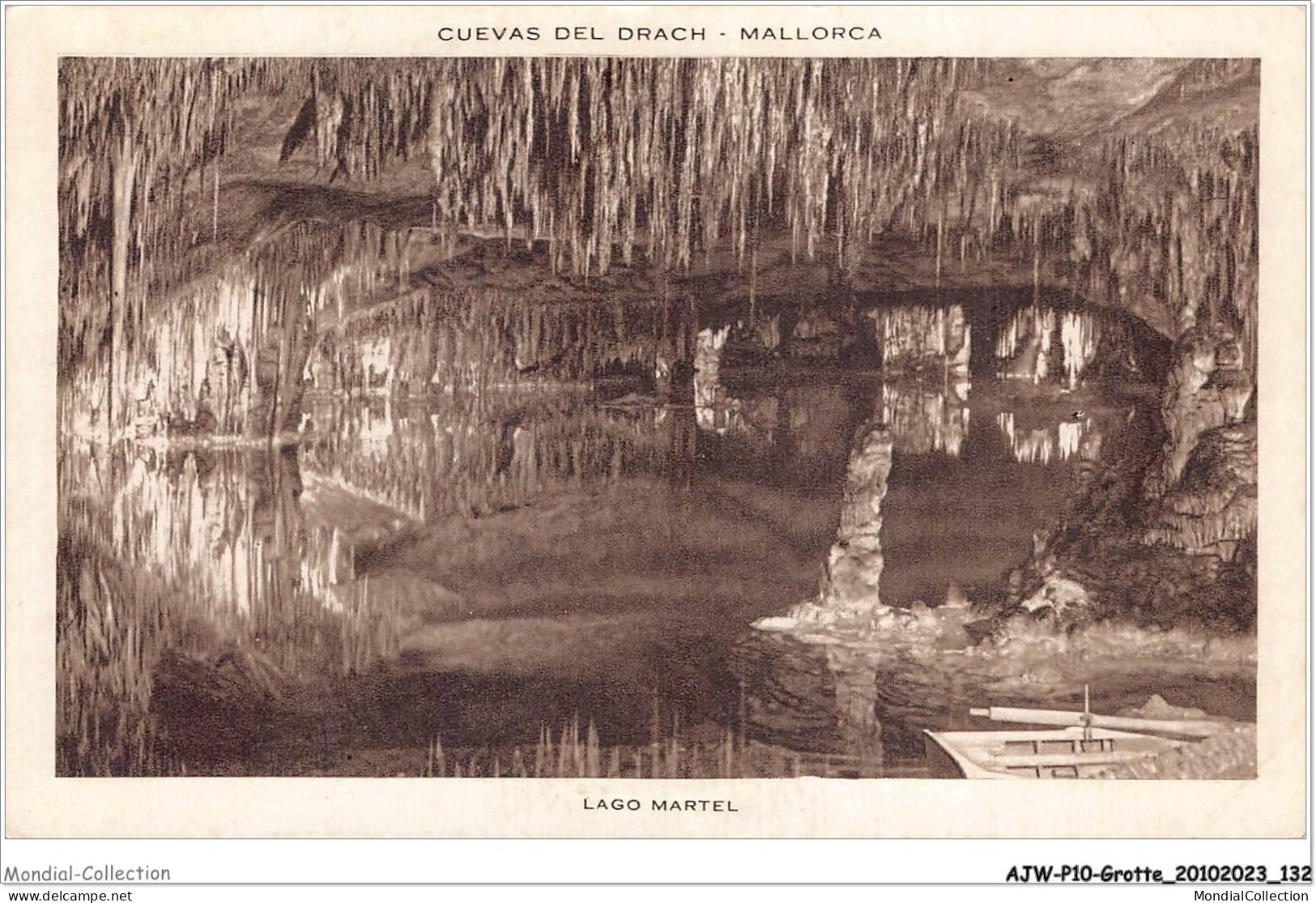 AJWP10-1022 - GROTTE - CUEVAS DEL DRACH - MALLORCA - LAGO MARTEL  - Otros & Sin Clasificación