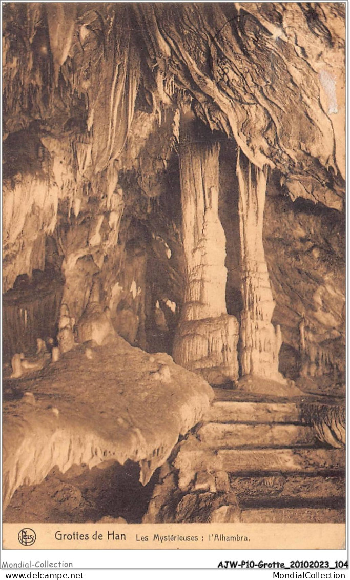 AJWP10-1008 - GROTTE - GROTTES DE HAN - LES MYSTERIEUSES - L'ALHAMBRA  - Autres & Non Classés