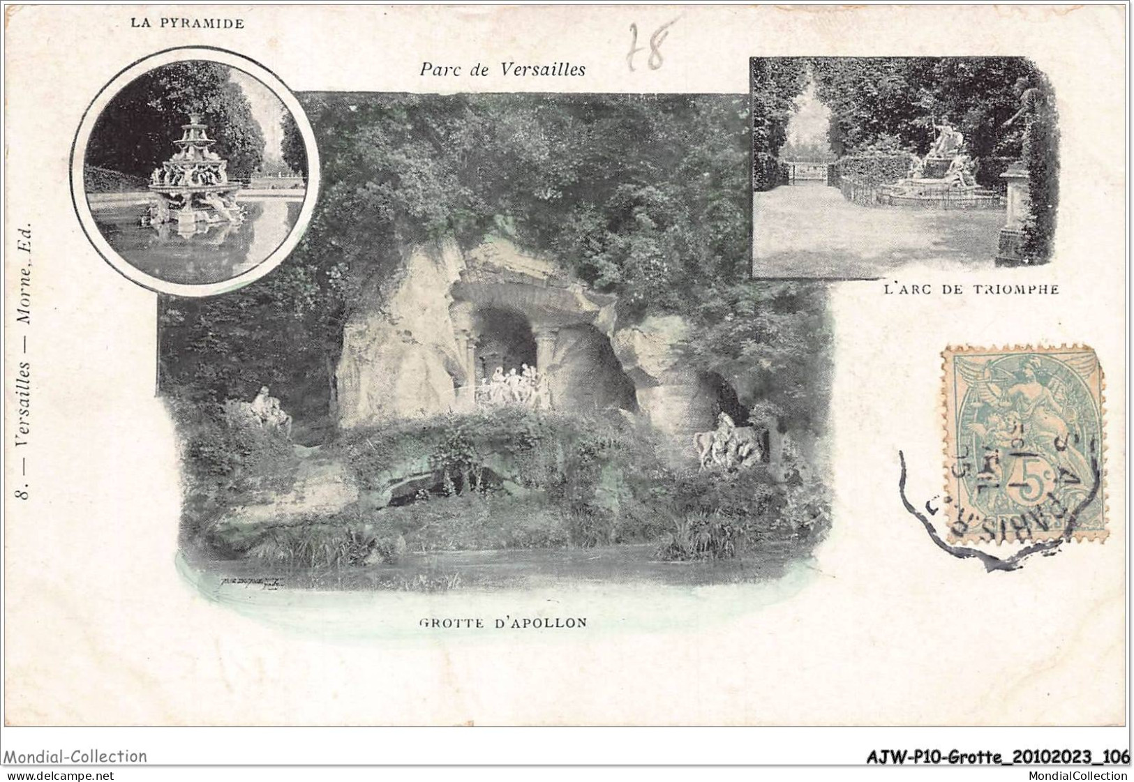 AJWP10-1009 - GROTTE - PARC DE VERSAILLES - GROTTES D'APOLLON  - Autres & Non Classés