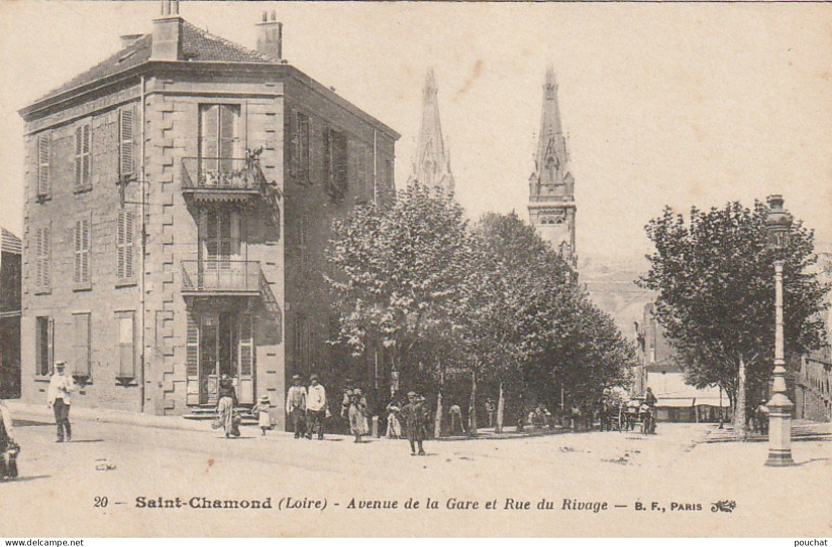 XXX -(42) SAINT CHAMOND - AVENUE DE LA GARE ET RUE DU RIVAGE - ANIMATION - 2 SCANS - Saint Chamond