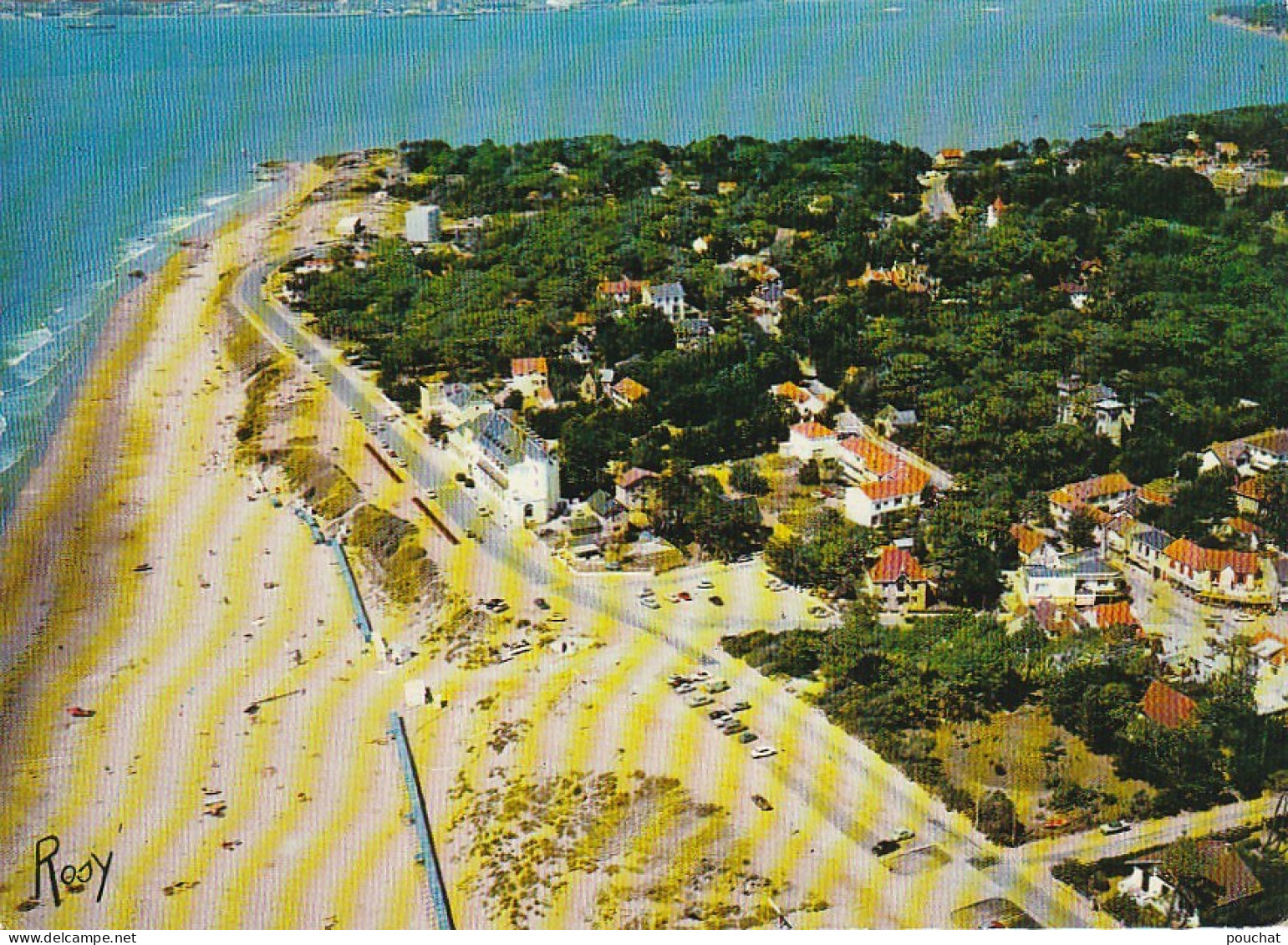 XXX -(44) SAINT BREVIN L' OCEAN - LA PLAGE PRISE D' AVION - EDIT. CHAPEAU , NANTES - CLICHE AERIEN HEURTIER - 2 SCANS - Saint-Brevin-l'Océan