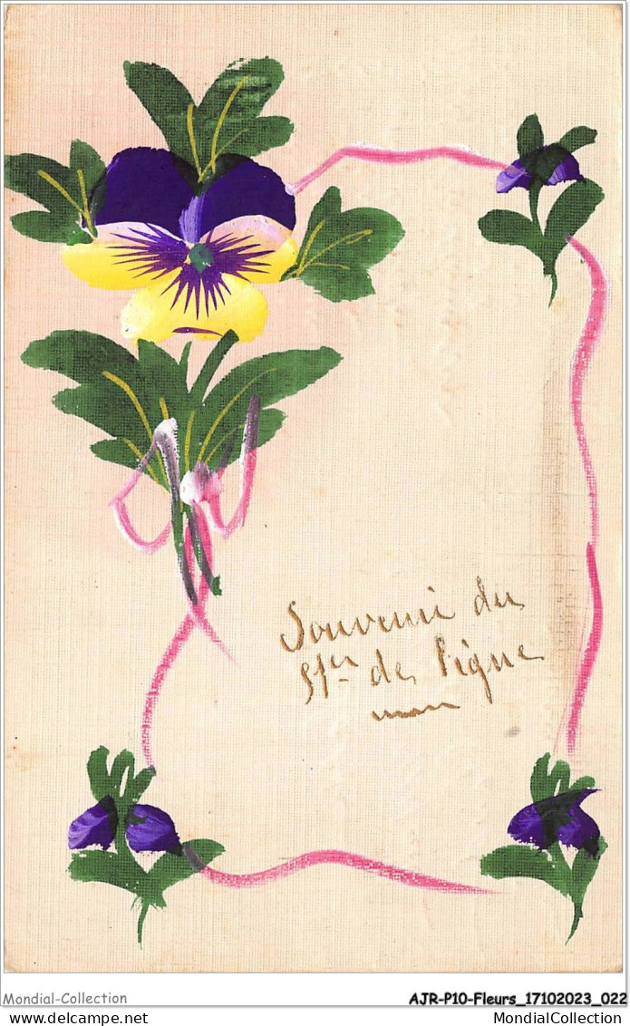 AJRP10-0988 - FLEURS - VIOLETTES - CUEILLIS POUR VOUS - Fleurs