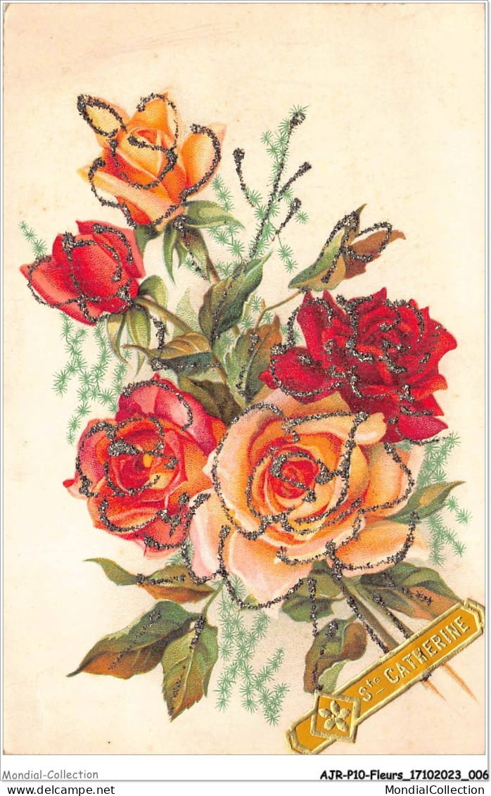 AJRP10-0980 - FLEURS - BOUQUET DE ROSES - STE-CATHERINE - Blumen