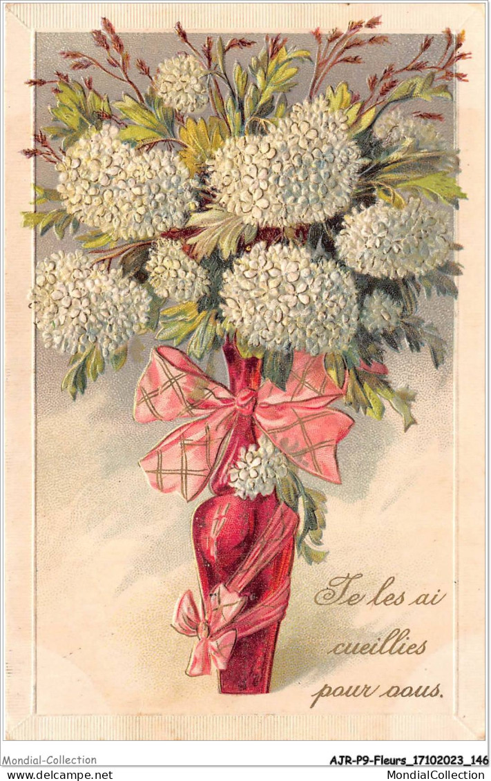 AJRP9-0958 - FLEURS - VASE DE CRYSANTHEME BLANCHE - Blumen