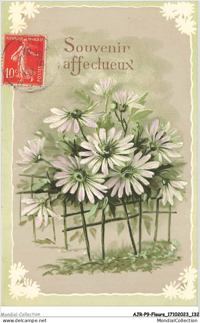 AJRP9-0951 - FLEURS - CRYSANTHEME - SOUVENIR AFFECTUEUX - Blumen